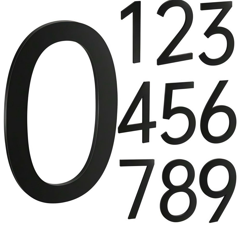 Home Office Number - 1pc Self Adhesive 3D Number Stickers