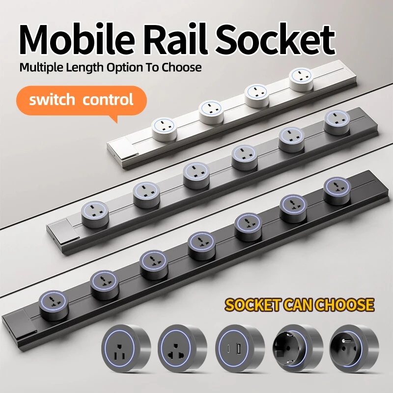 Home Office Of Uk - Track Socket With Switch High-end Quality