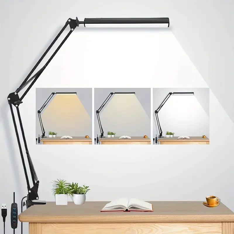 Home Office Lamp - LED Desk Lamp For Home,Reading,Study,Adjustable Eye-Caring