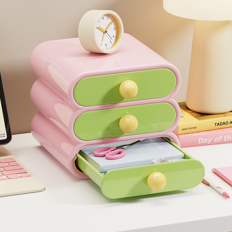 Home Office Organization - Uforu Dopamine Desk Organizer, 3-Tier Drawer