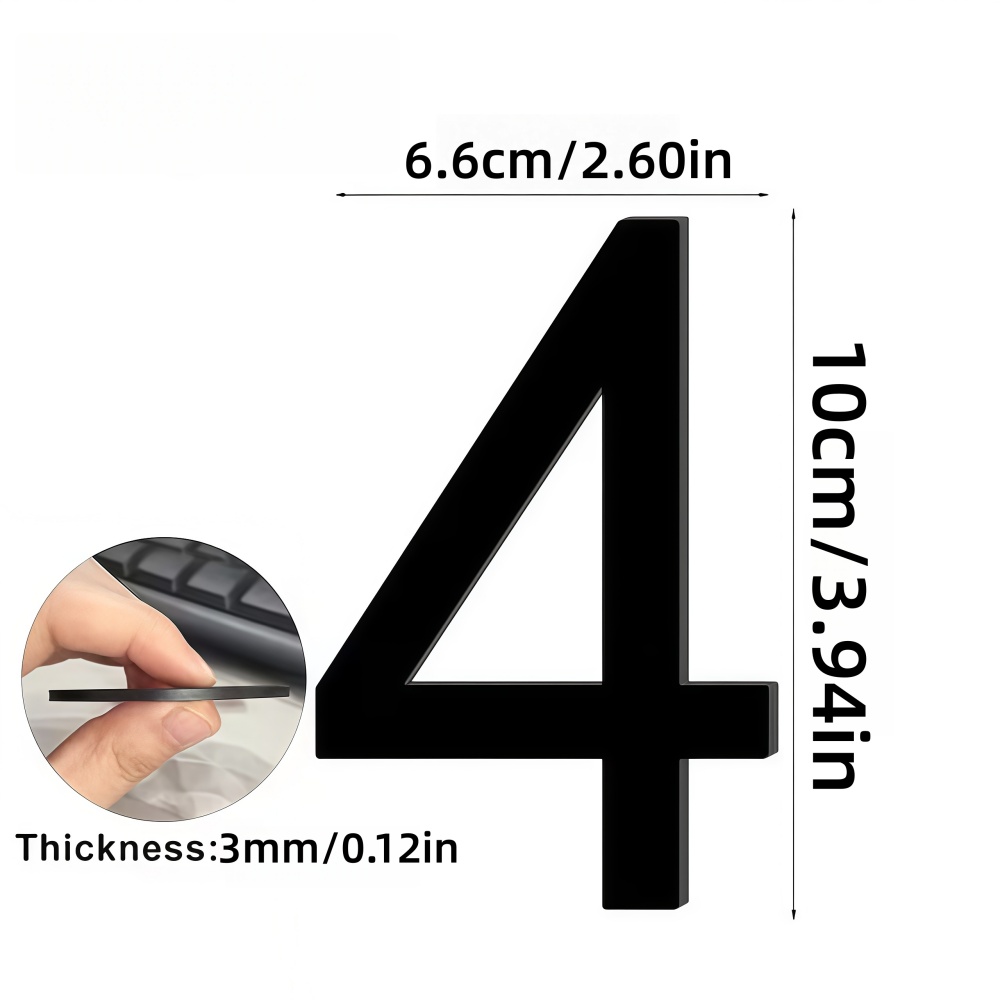 1pc Self Adhesive 3D Number St - Home Office Number review and price