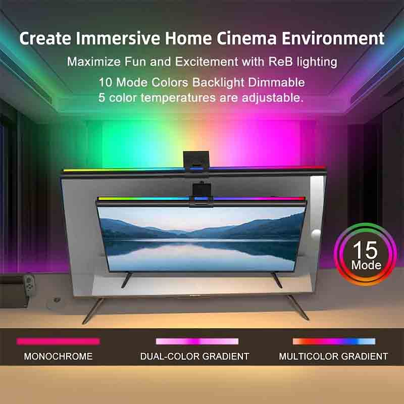 60/80cm RGB Light LED Monitor  - Home Office Lamp review and price