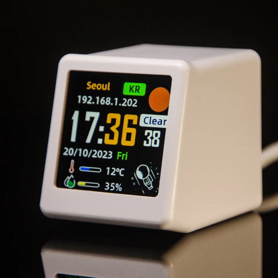 Smart Wifi Weather Station Des - Led Desk Clock review and price