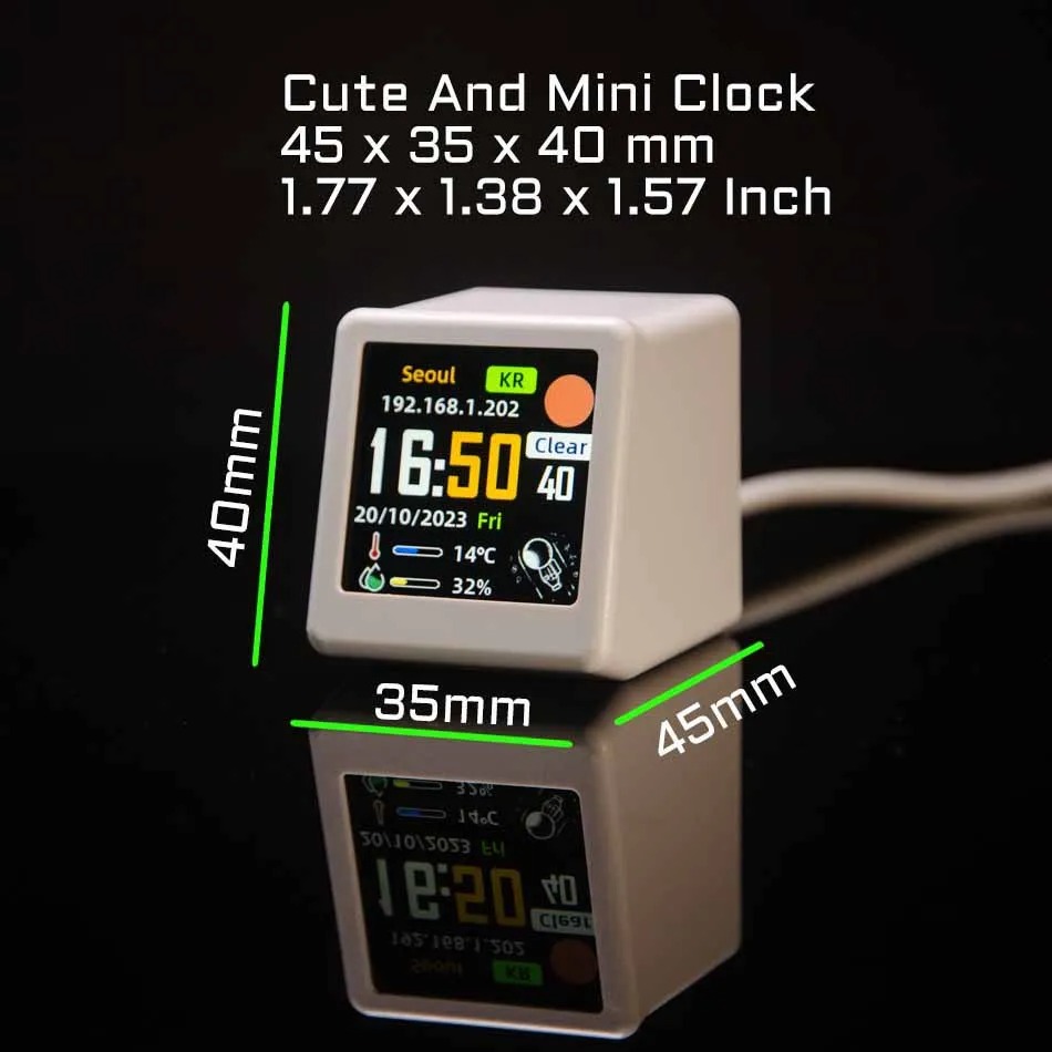 Smart Wifi Weather Station Des - Led Desk Clock review and price
