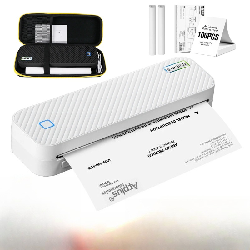 Portable A4 Thermal Printer Bl - Home Office Travel Document review and price