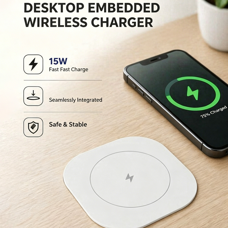15W Built-in Wireless Charger  - Home Office Of Uk review and price