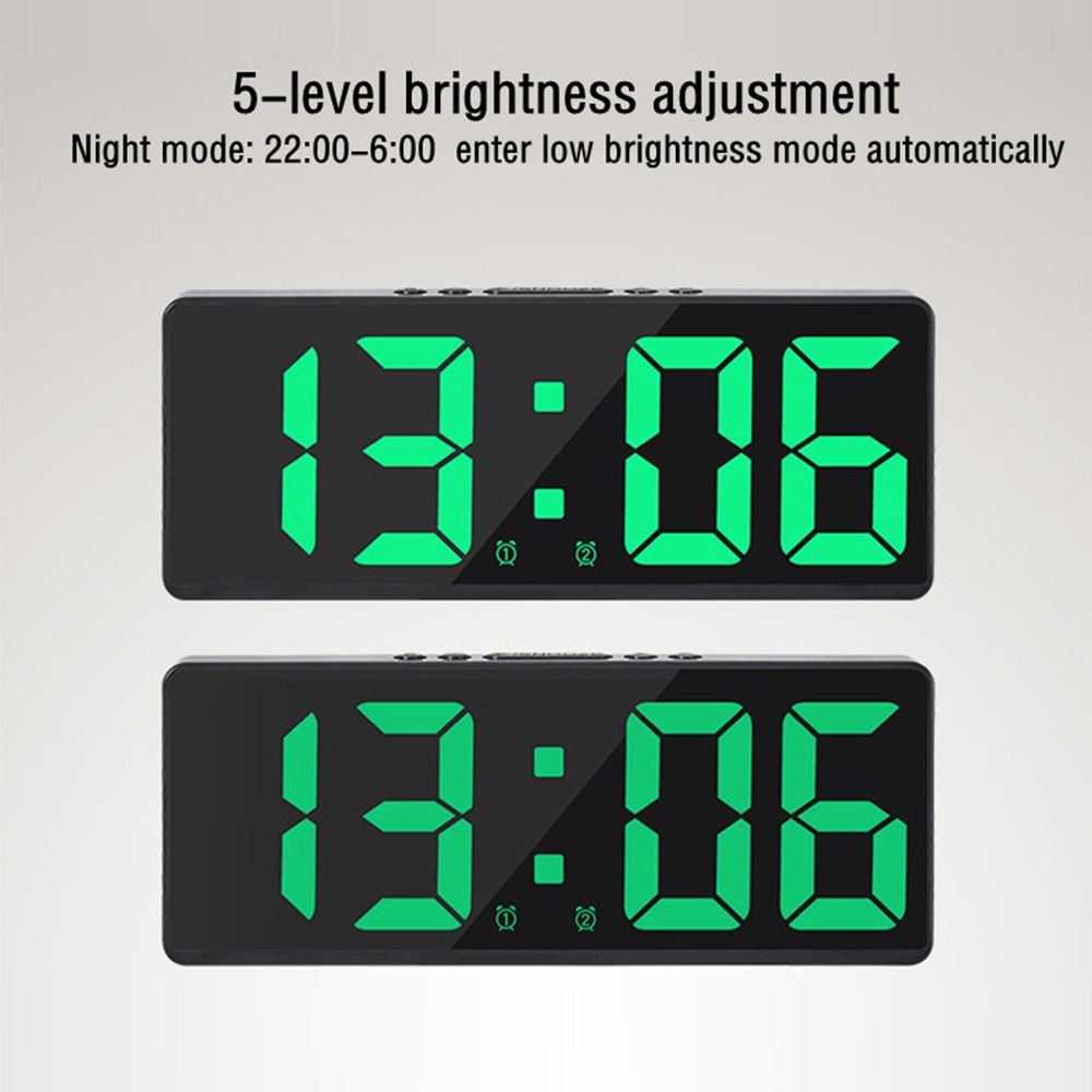 Voice Control Digital Alarm Cl - Led Desk Clock review and price