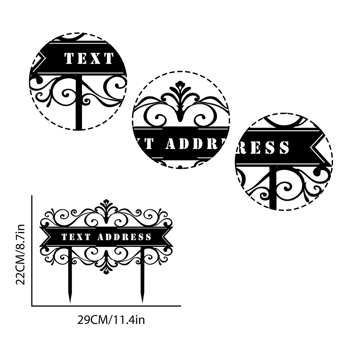 Custom Metal Address Stake,Add - Home Office Number review and price
