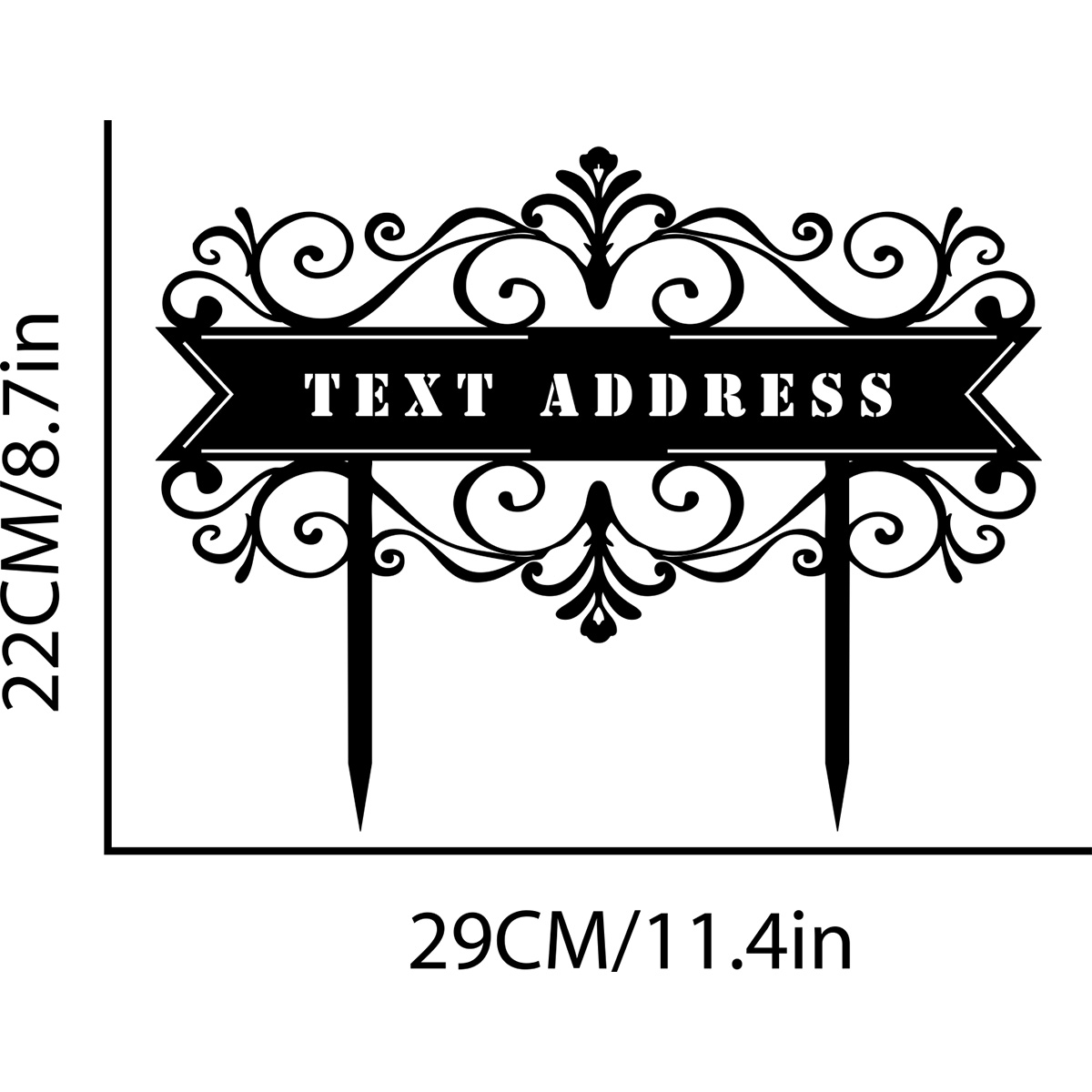 Custom Metal Address Stake,Add - Home Office Number review and price