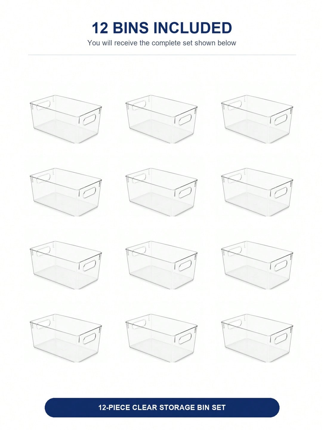 12-Pack Clear Storage Bins wit - Home Office Organization review and price