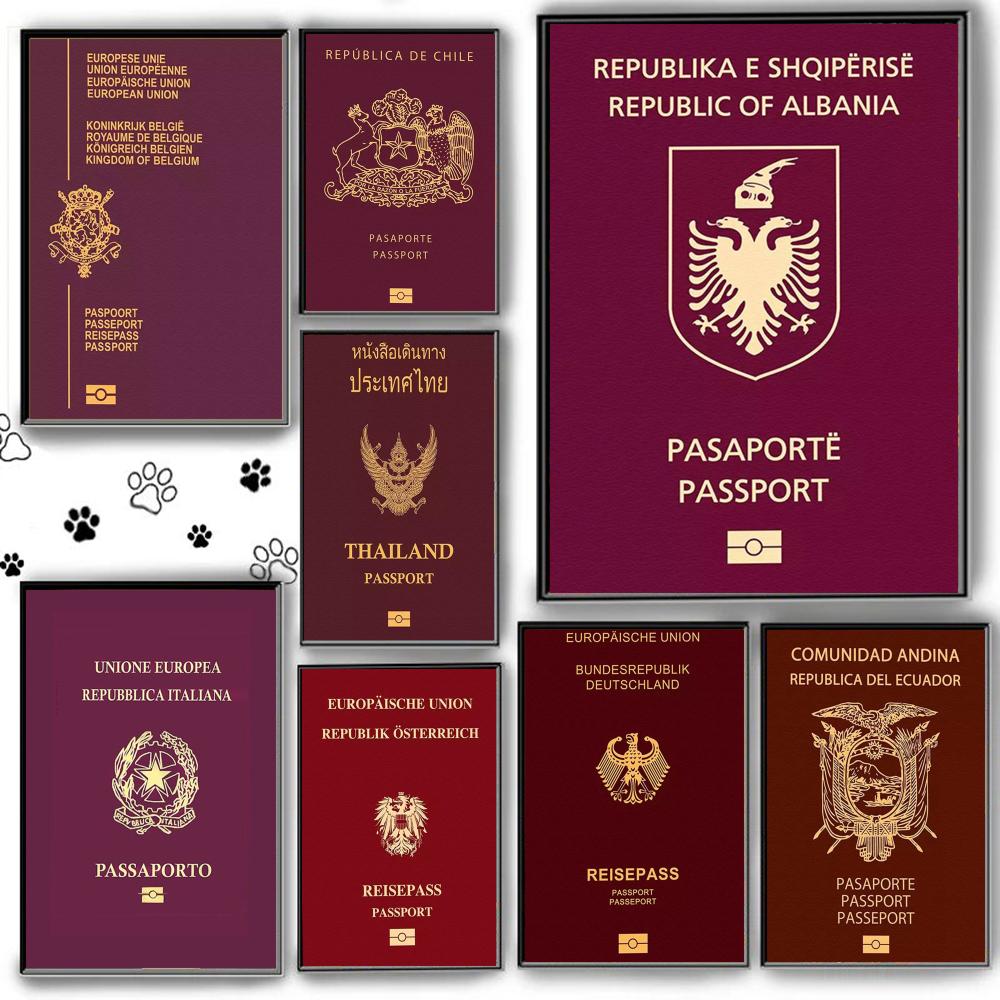 Red-background Passports Poste - Home Office For Passport review and price