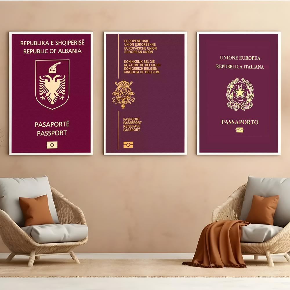 Red-background Passports Poste - Home Office For Passport review and price