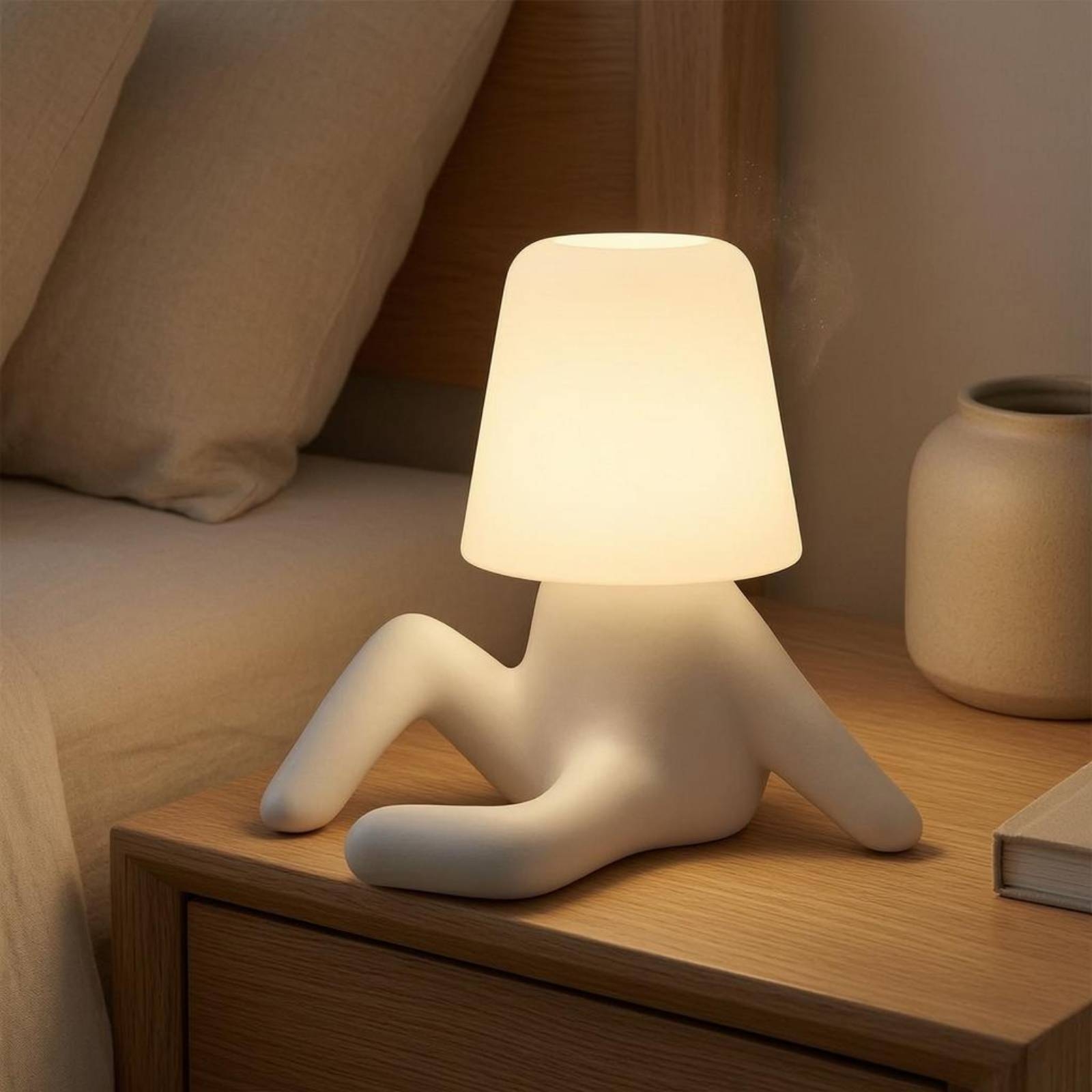 Sitting Figure Lamp ABS Resin  - Home Office Lamp review and price