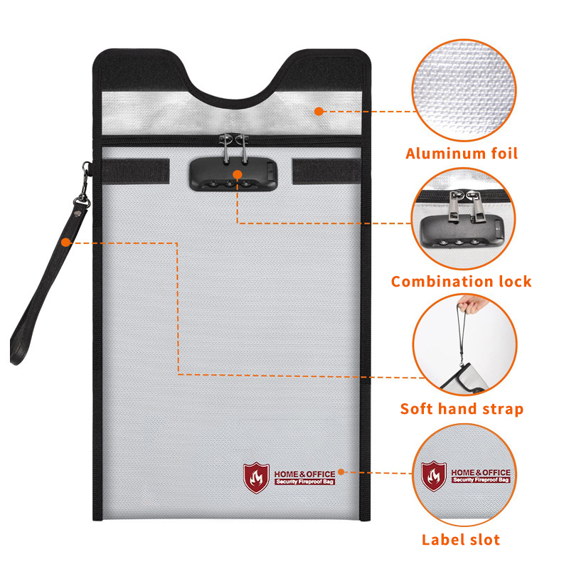 A4 Fireproof File Bag Waterpro - Home Office For Passport review and price