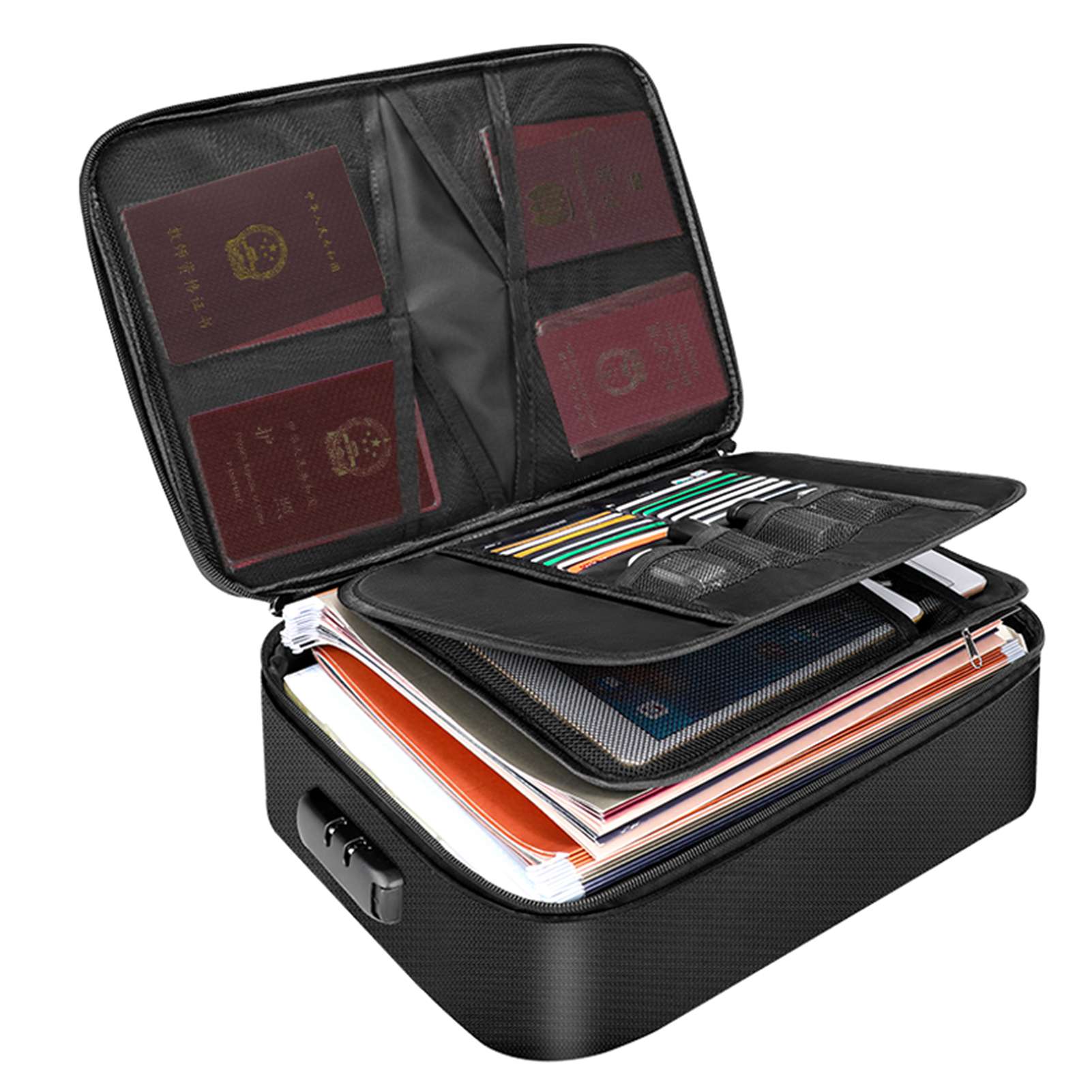 Fireproof Document Bag with Zi - Home Office For Passport review and price