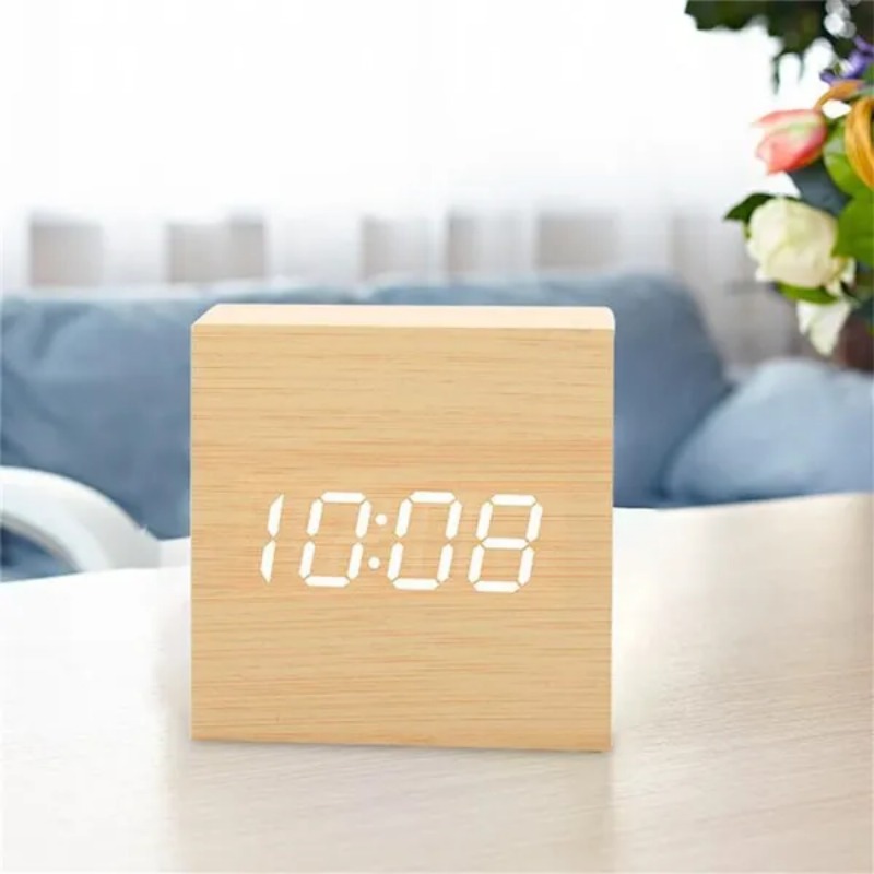 Voice Control Digital Electron - Led Desk Clock review and price