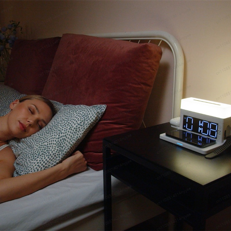 6-in-1 Wireless Charging Desk  - Led Desk Clock review and price