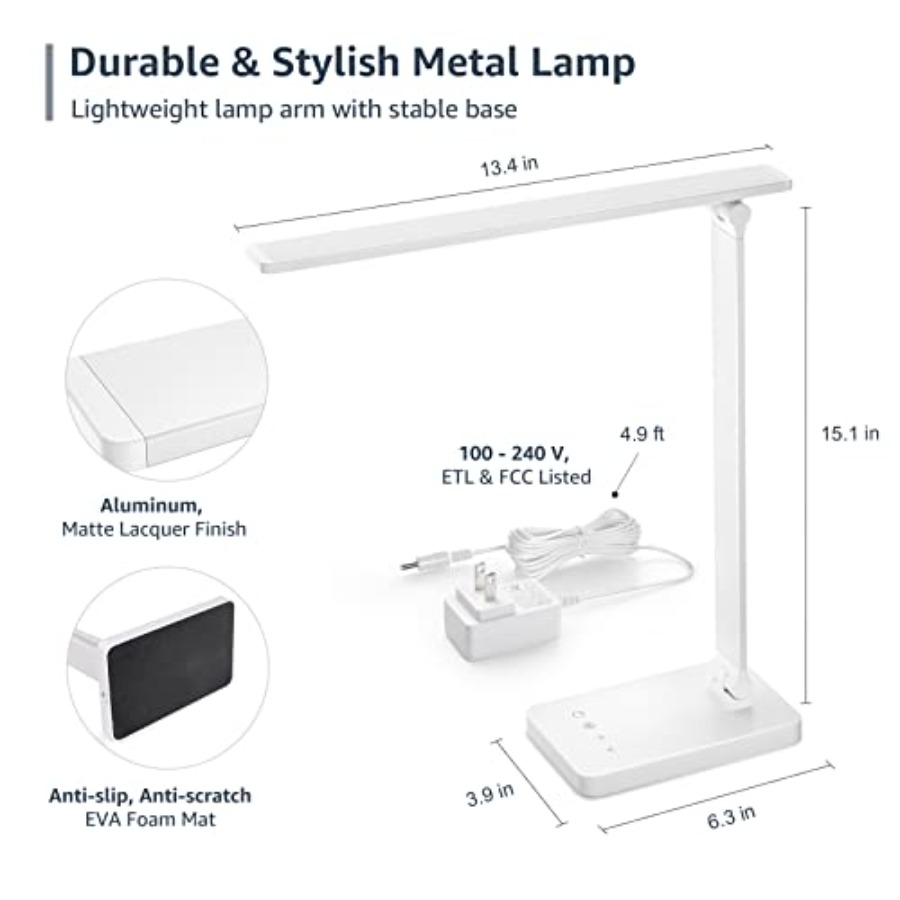 LED Desk Lamp, Metal Desk Ligh - Home Office Lamp review and price