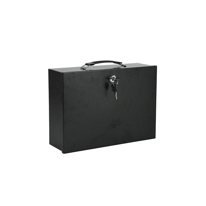 Locked iron box Cash box Docum - Home Office For Passport review and price