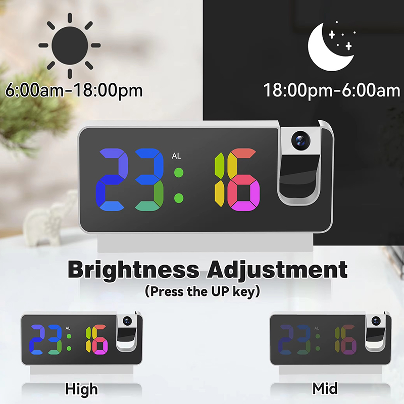 Projection Alarm Clock Desk Cl - Led Desk Clock review and price