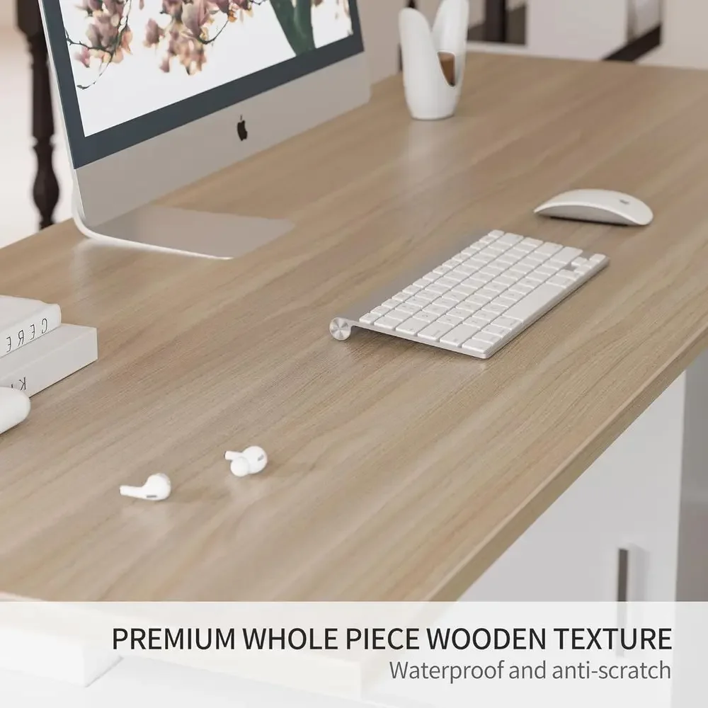 63 L-Shaped Standing Desk with - Home Office L Shaped Desk review and price