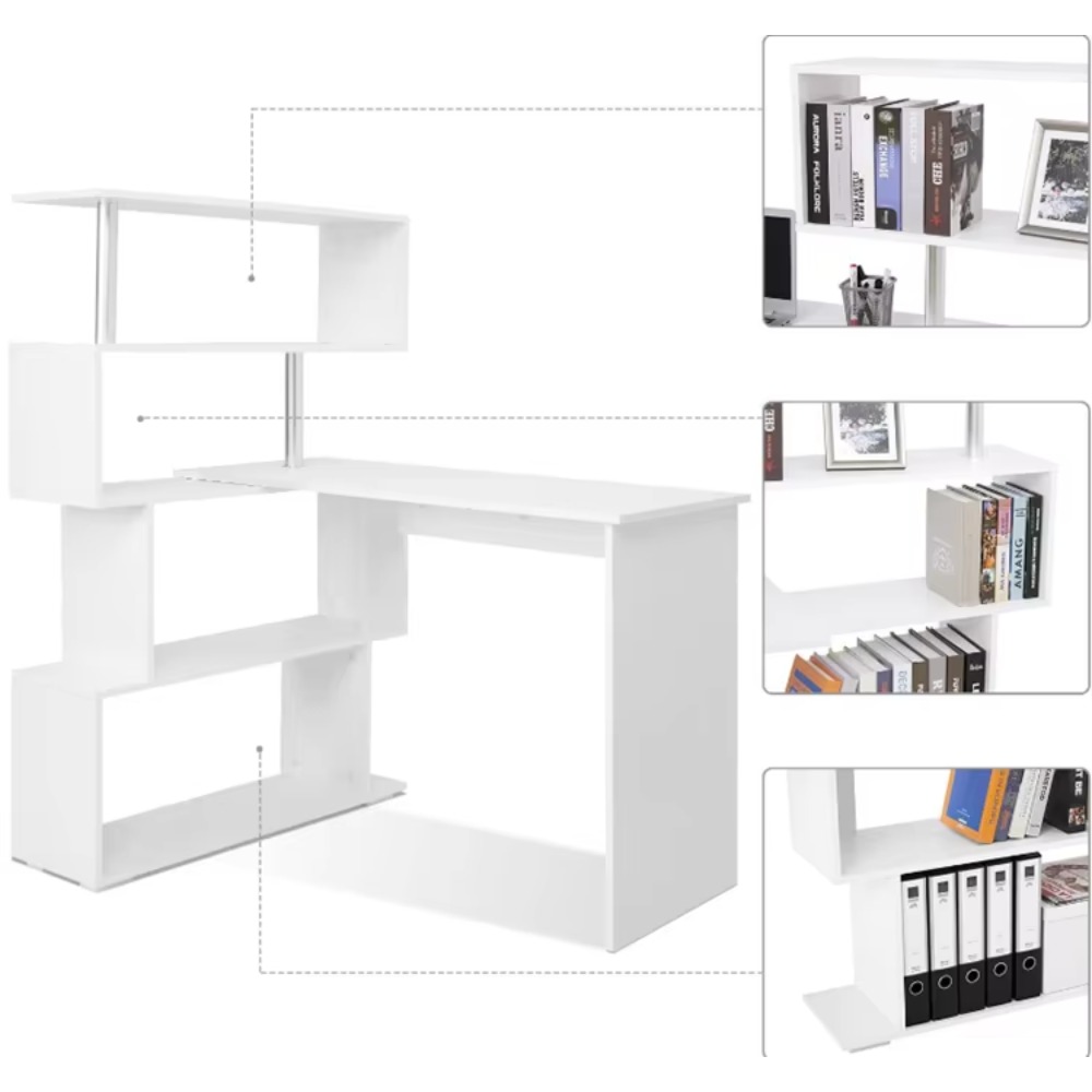 L-Shaped Computer Desk with Bo - Home Office L Shaped Desk review and price