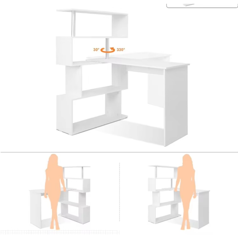 L-Shaped Computer Desk with Bo - Home Office L Shaped Desk review and price