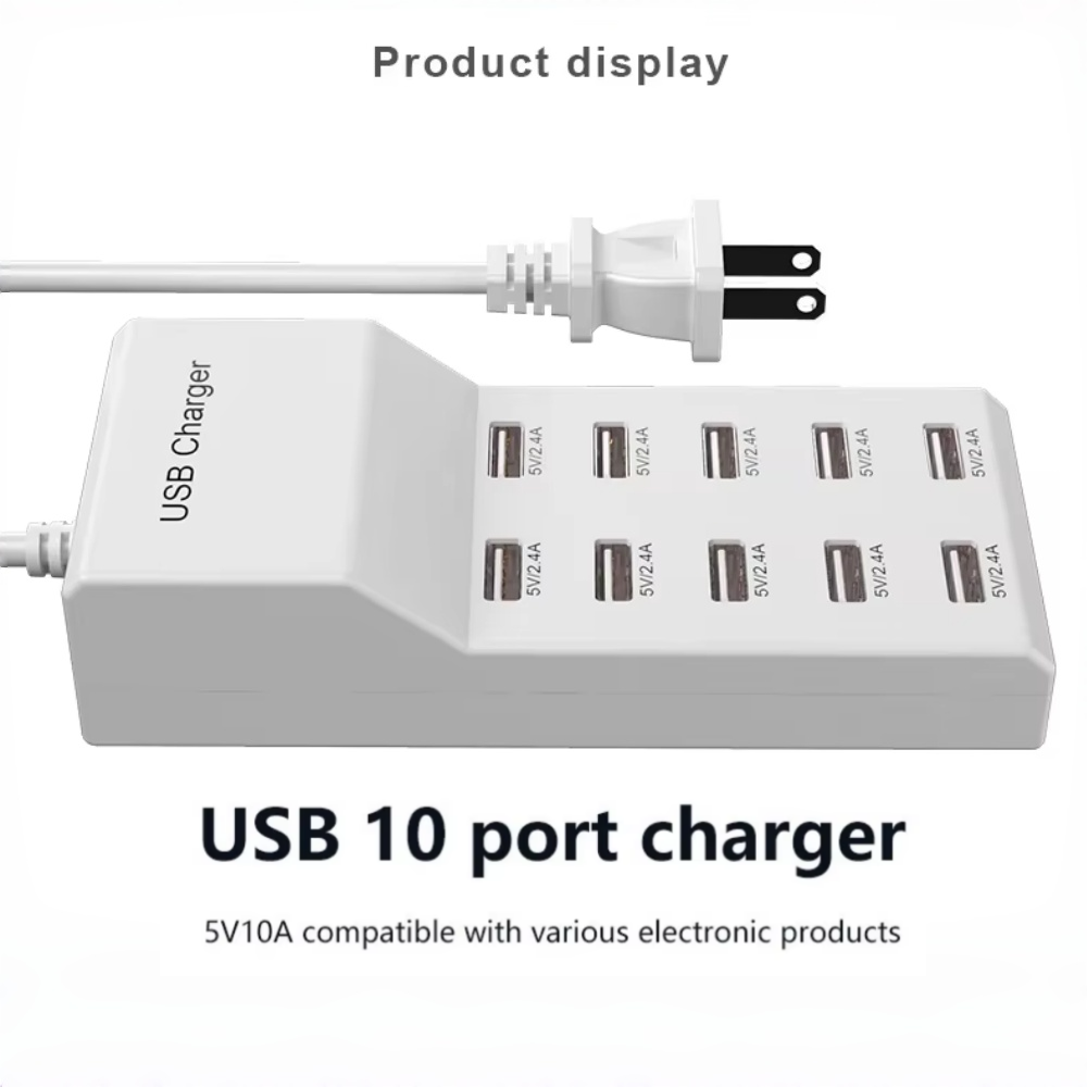 10 Ports USB Hub Fast Charger  - Home Office Of Uk review and price