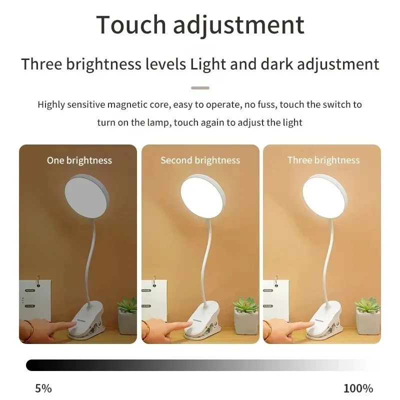 Portable USB Rechargeable Clip - Home Office Lamp review and price