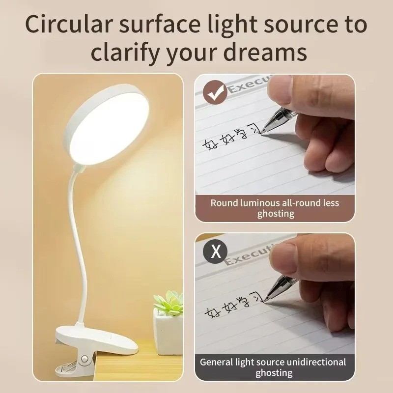 Portable USB Rechargeable Clip - Home Office Lamp review and price
