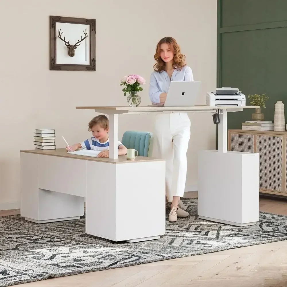 63 Executive L-Shaped Standing - Home Office L Shaped Desk review and price