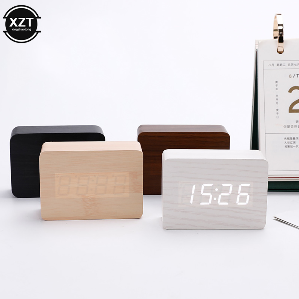 Fashion Alarm Clock LED Wooden - Led Desk Clock review and price
