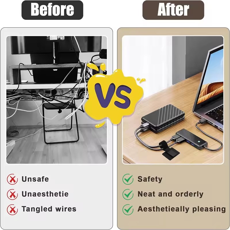 Adhesive Under Desk Cable Ties - Home Office Organization review and price
