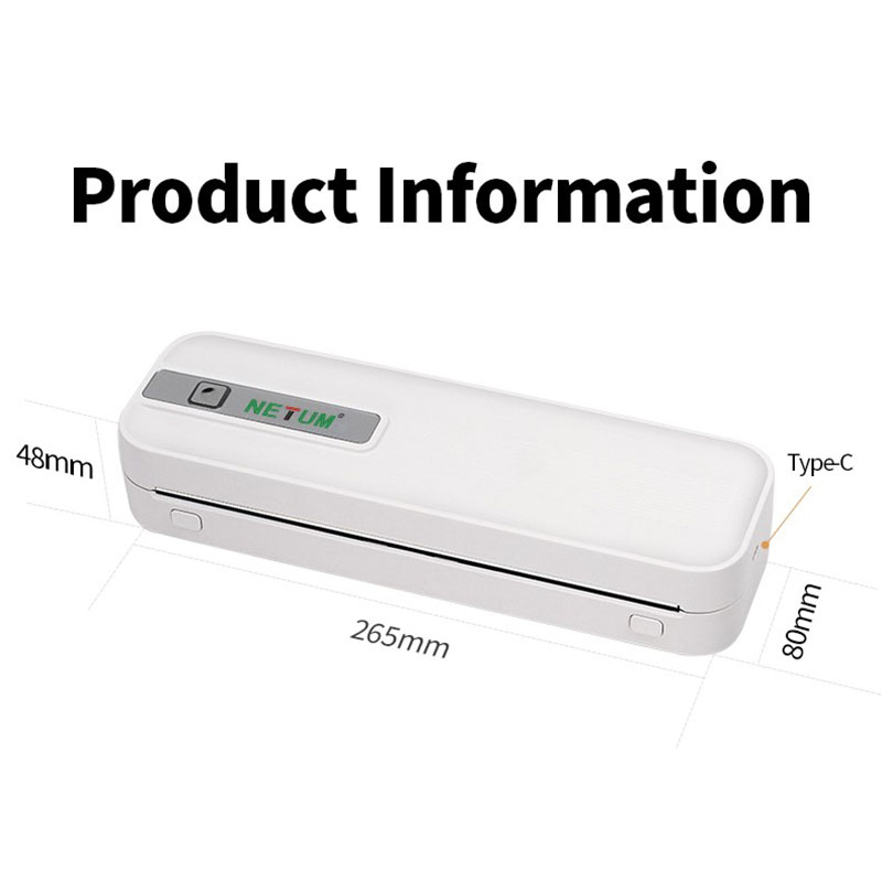 Portable A4 Thermal Printer In - Home Office Travel Document review and price