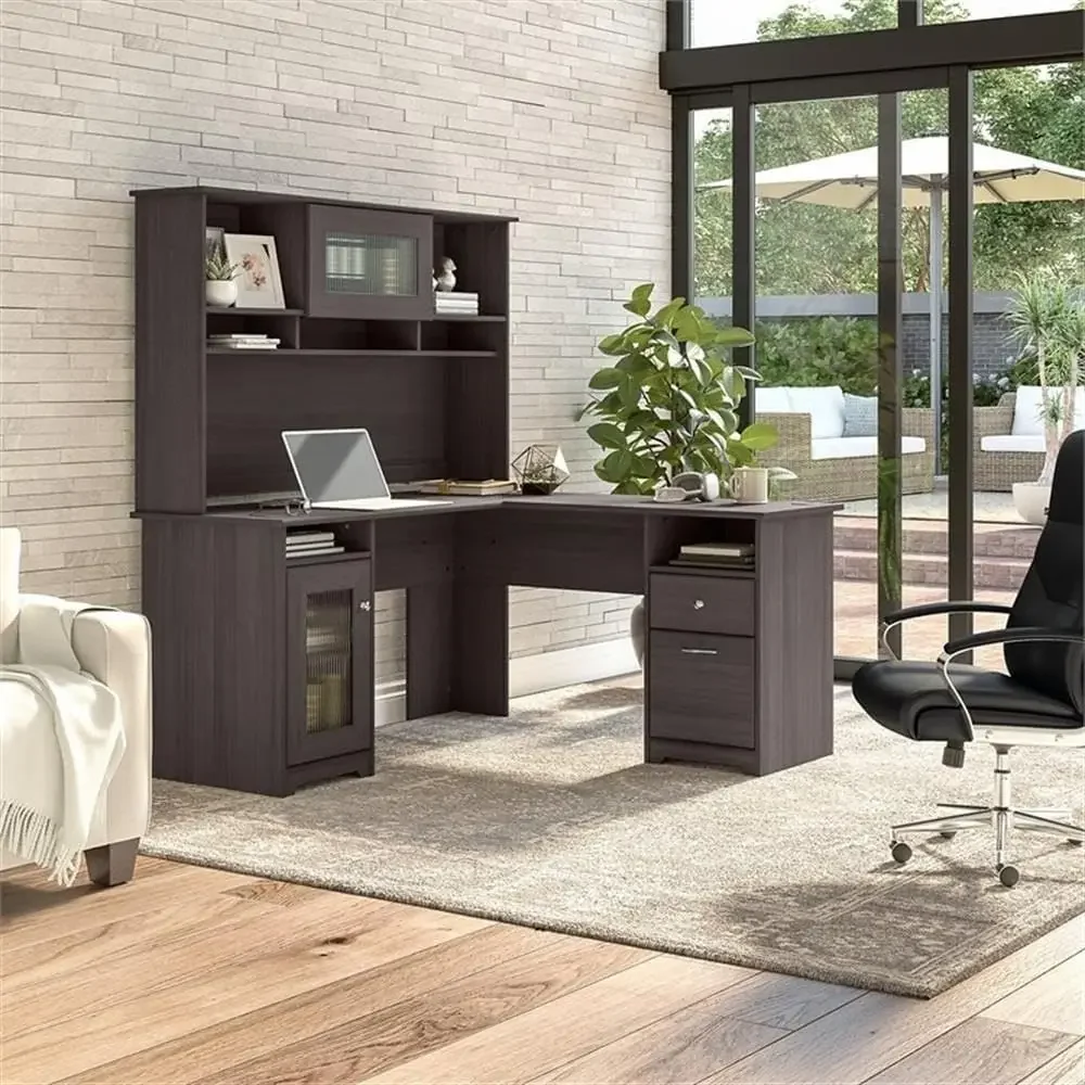 60 L-Shaped Wood Desk with Hut - Home Office L Shaped Desk review and price