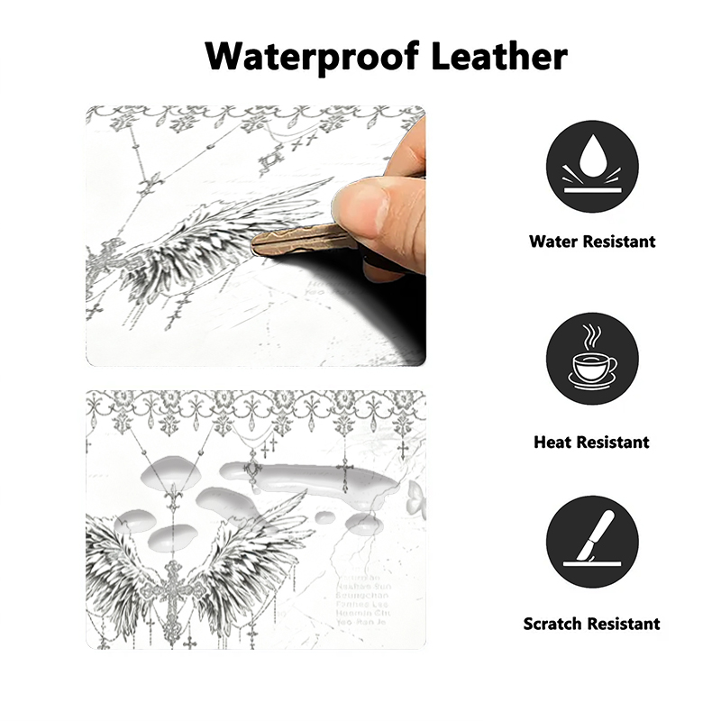 Leather Mousepad Black White A - Home Office Pc review and price