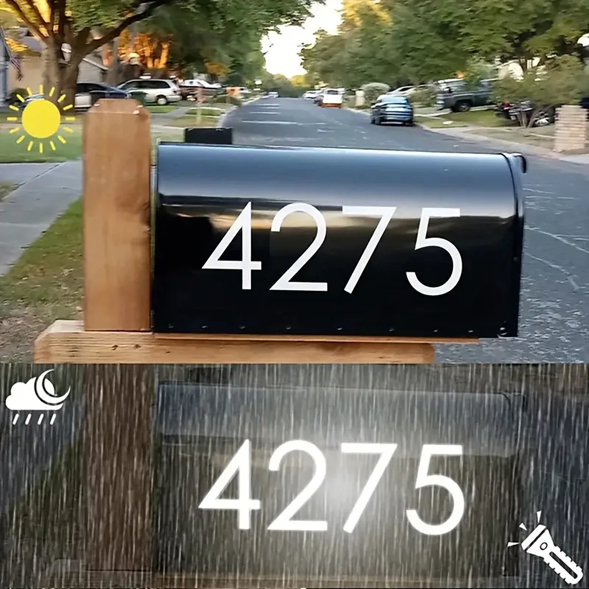 Reflective Digital stickers ma - Home Office Number review and price