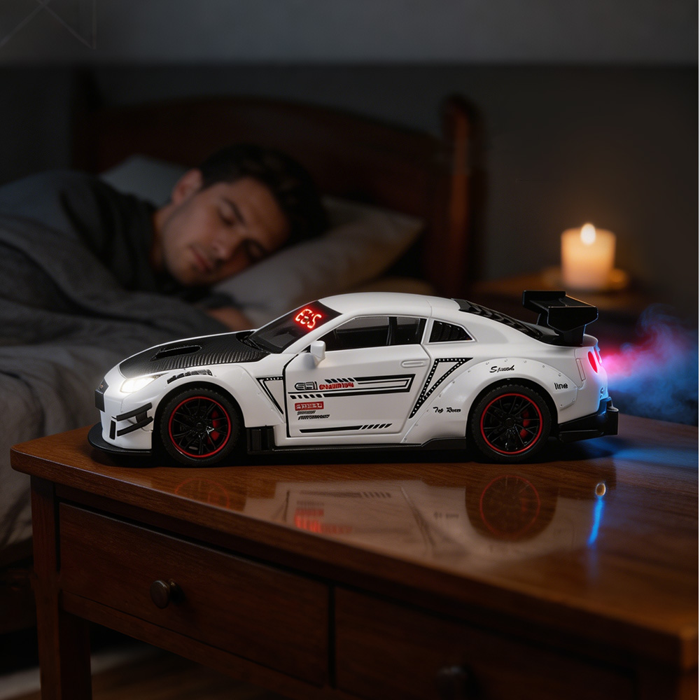 1PCS Rechargeable Hypercar Mod - Led Desk Clock review and price