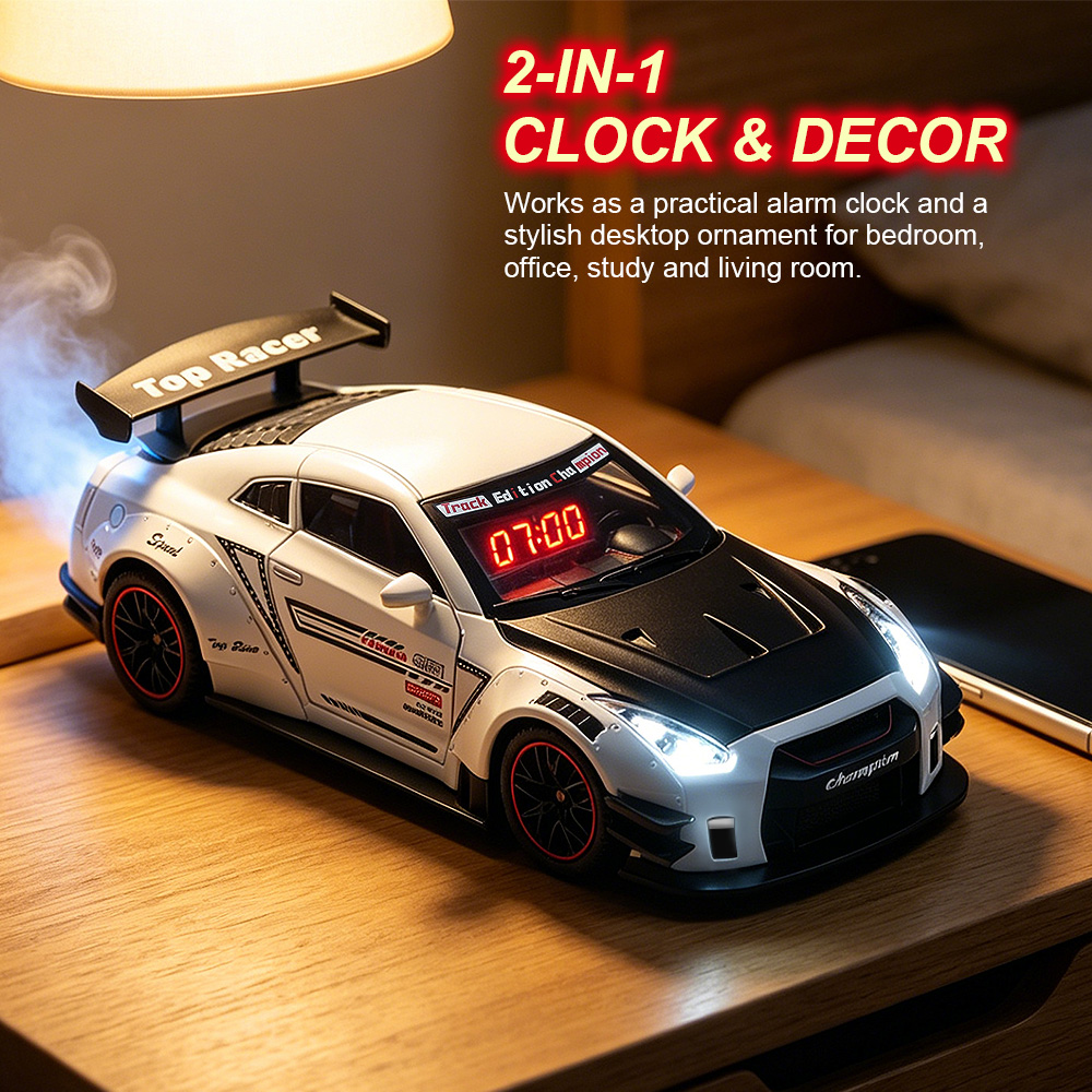 1PCS Rechargeable Hypercar Mod - Led Desk Clock review and price