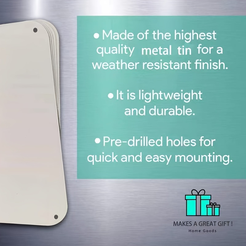 Vintage-Style Round Metal Sign - Home Office Gear review and price